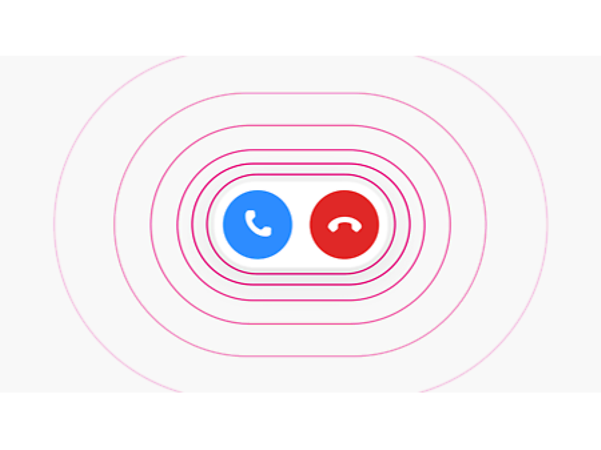 Grafik eines Telefongesprächs mit Anrufsymbolen