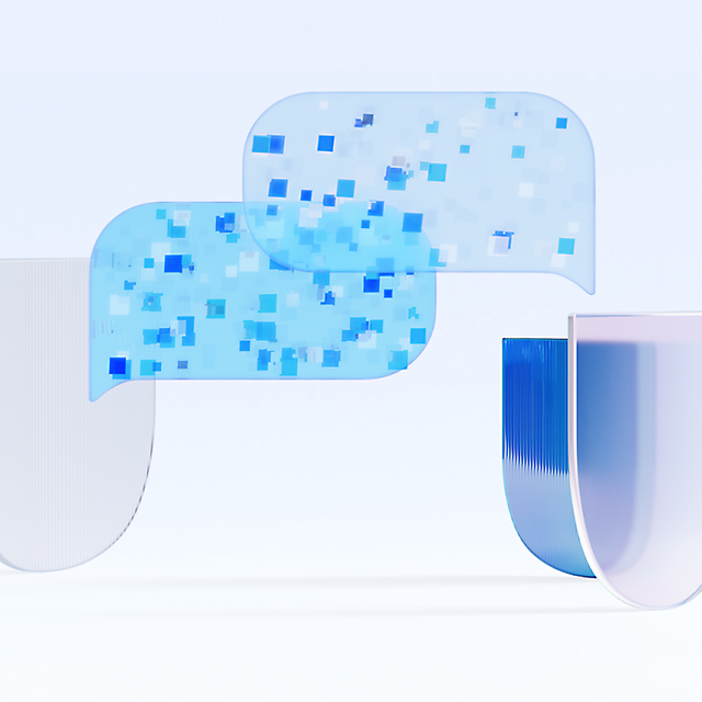 Abstrakte Visualisierung von digitalem Datenaustausch