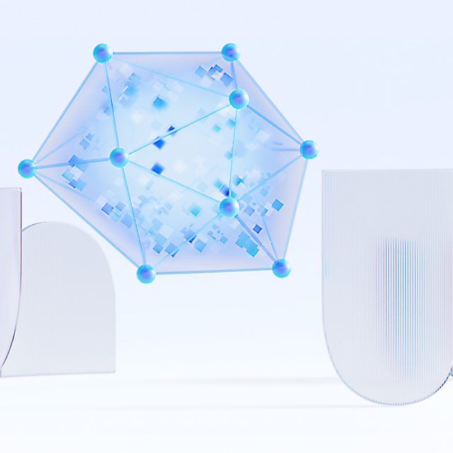Symbolische Visualisierung von Netzwerk‑ und Datensicherheit.
